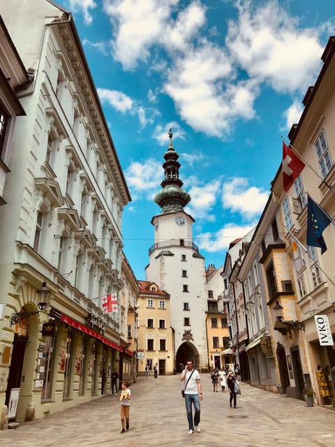 From Vienna: Bratislava with Local Guide, Castle & UFO Views - Old-town streets, squares, and time to get your bearings