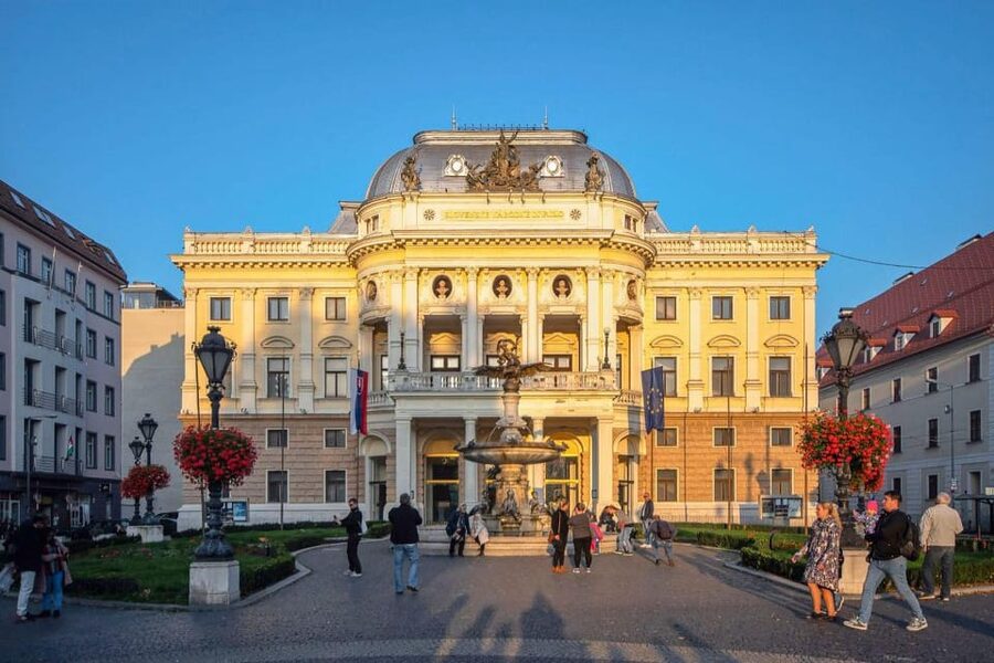 From Vienna: Bratislava with Local Guide, Castle & UFO Views - St. Martin’s Cathedral and the central streets
