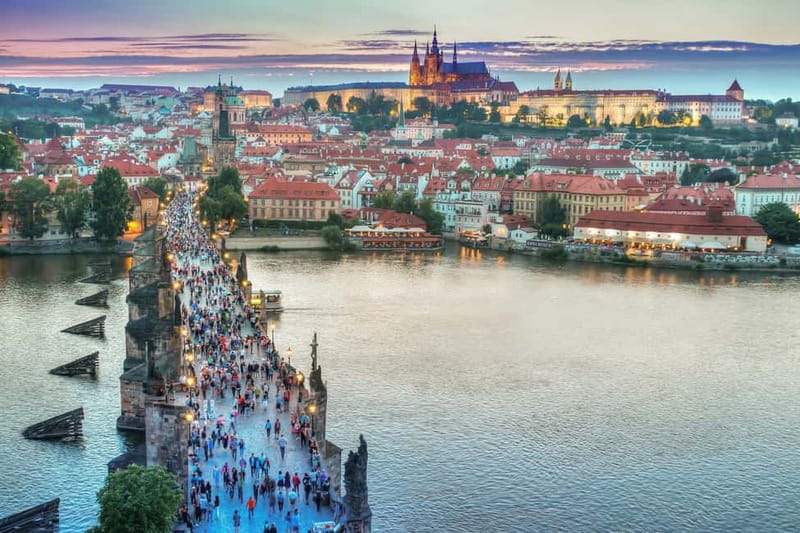 From Vienna: Full-Day Trip to Prague - First views of Prague along the Vltava