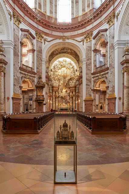 Karlskirche Entry Ticket with Panoramic Terrace Access - Reaching the organ loft and looking toward the altar