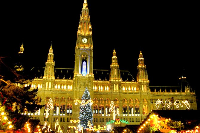 Private Christmas Markets Walking Tour Vienna - Karlsplatz begins the evening under St. Charles’ Church