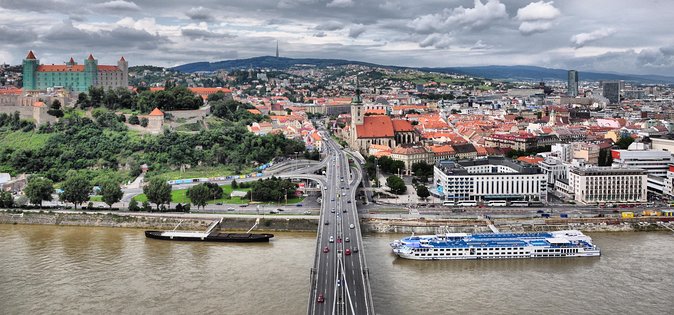 Private Tour of Bratislava from Vienna, Transport and Local Guide - Bratislava Castle and the first Danube view