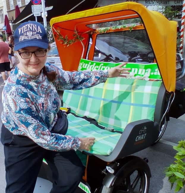 RAXI (Electric Rickshaw) Vienna Tours with two options - Along the Danube Canal by bicycle lane