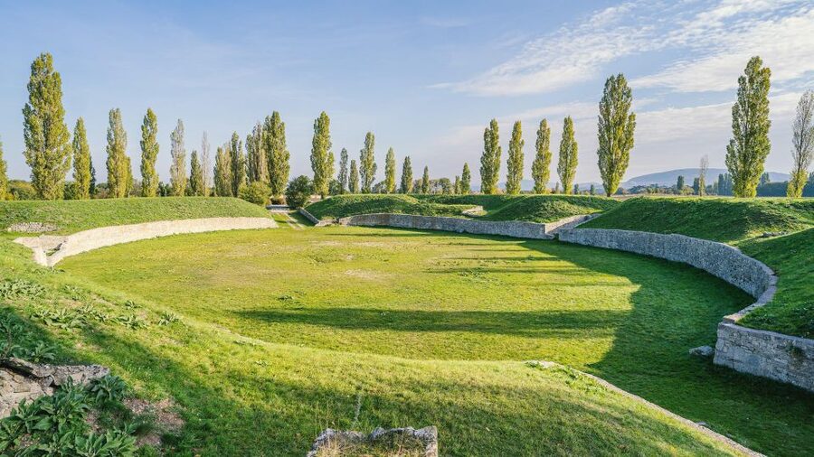 Roman City of Carnuntum Admission - Entering the rebuilt Roman city quarter