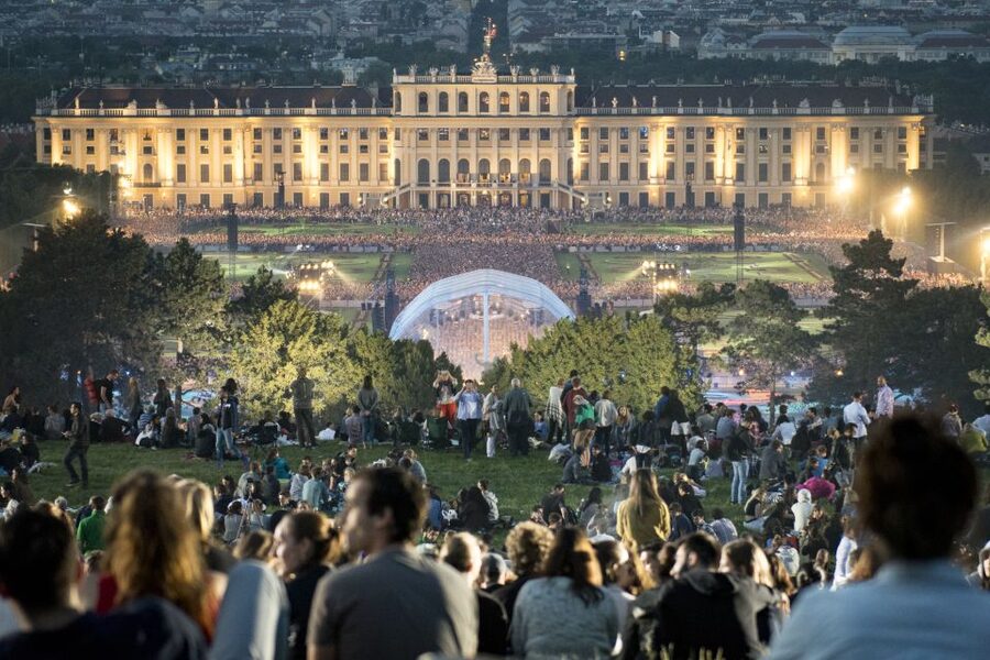 Vienna: Big Bus City Highlights Night Tour with Live Guide - The Ring Street view of Vienna
