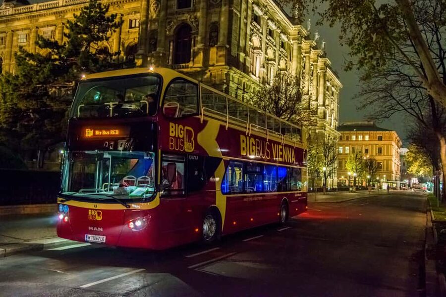 Vienna: Big Bus City Highlights Night Tour with Live Guide - Prater and Wurstelprater after sunset