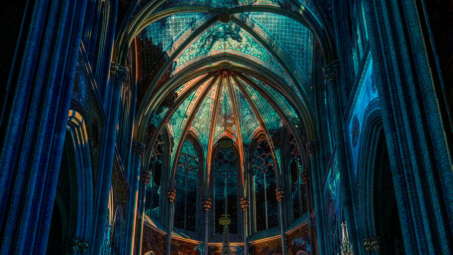 Vienna: Light of Creation Votive Church Immersive Light Show - Seating and the best place to look