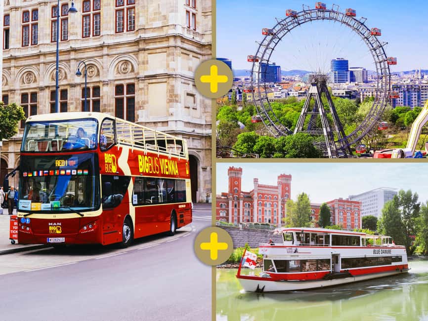 Vienna: Schönbrunn, Belvedere, Big Bus, Giant Wheel & Cruise - Starting at Opera and Walfischgasse
