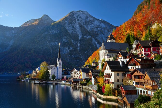 Vienna: small group tour Hallstatt with skywalk, boat, mine - Gmunden brings a real town into the day