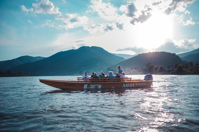 Wine tasting on traditional wooden boats in Wachau Valley - Weißenkirchen and the View From the Water